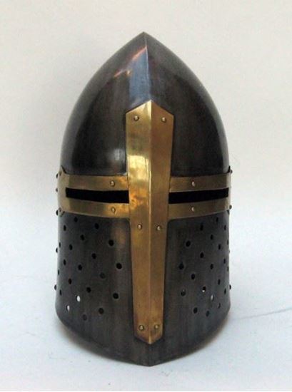 Antique Finish Armor Helmet Sugarloaf