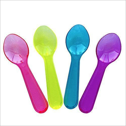 Disposable Plastic Spoons - Plastic Material, Custom Size, Multicolor | Event and Party Supplies, Convenient Disposable Design