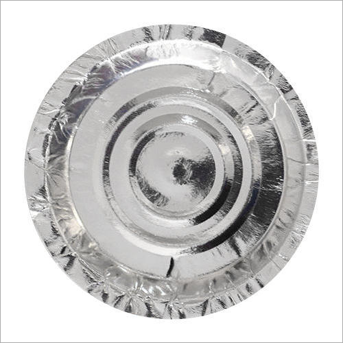 Disposable Silver Paper Plate - Customized Size, Silver Paper Material | Ideal for Events and Parties