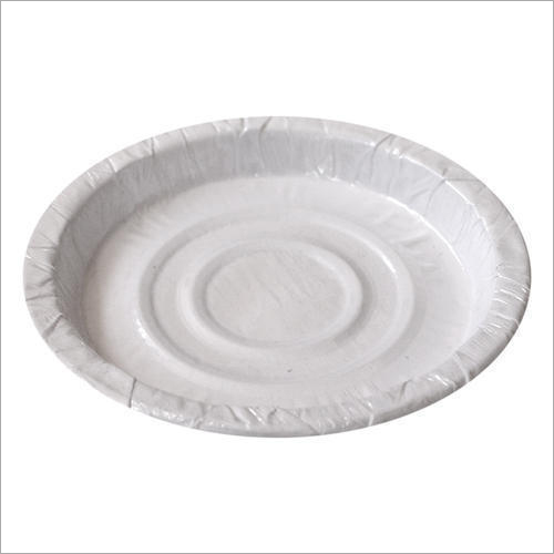 Chilla Disposable Plate - Paper, Customized Size, Circular Design | 100 Pieces, White Color, Ideal for Events and Parties, Disposable Use