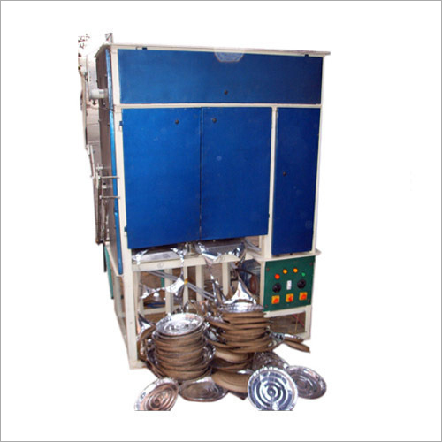 Double Die Dona Plate Making Machine - Stainless Steel Material, 2200 Capacity, Blue Color | Human Machine Interface Control System, Non-Computerized Operation