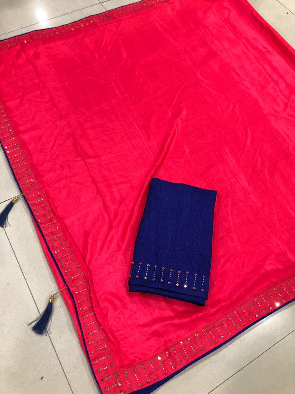 Pure Sana Silk Saree With Handwork On Boarder