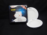 6w Round Panel Light - Aluminium/pc, Customize Size & Shape, Multi Color Available | 12w Power, 3000-6500k Color Temperature, >0.95 Power Factor