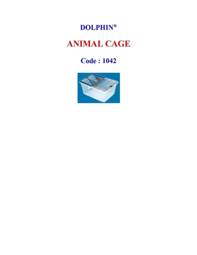 Animal Cage By DOLPHIN PHARMACY INSTRUMENTS PVT. LTD.