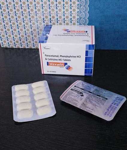 Paracetamol  Phenylephrine HCl  Cetirizine Tablets