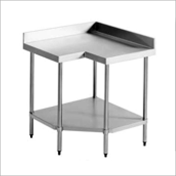SS Corner Support Table By SAI KITCHEN EQUIPMENTS