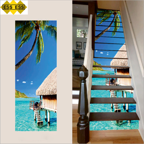 Multi Color 3D Coconut House Stair Tiles
