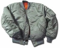 Air Force Ma-1 Flight Jacket - Color: Navy Blue