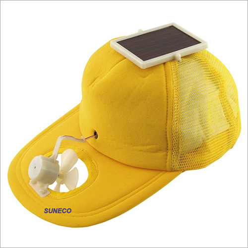 Yellow / Multi Color Solar Fan Cap