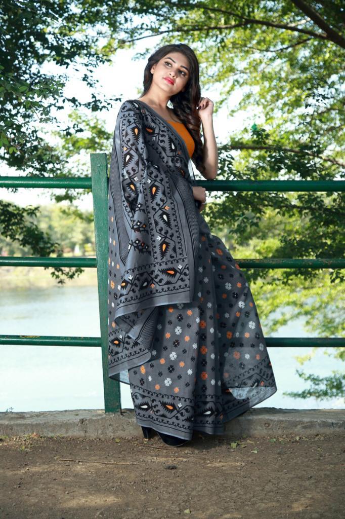 Printed Handloom Pure Cotton Saree