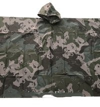 Military Polyester Oxford Nylon Poncho - Color: Camouflage