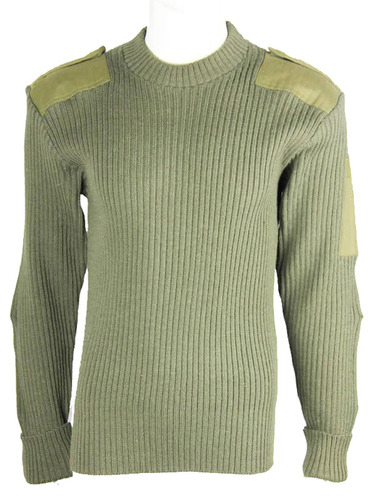 Army Green Military Sweater
