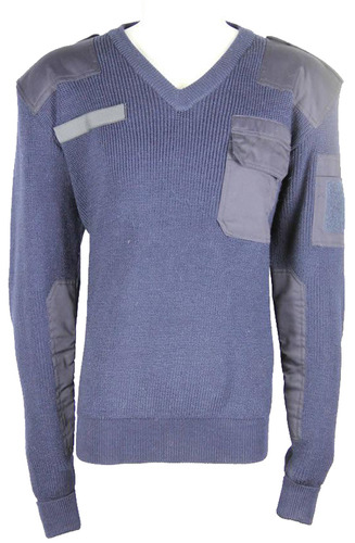 Navy Blue Military Pullover