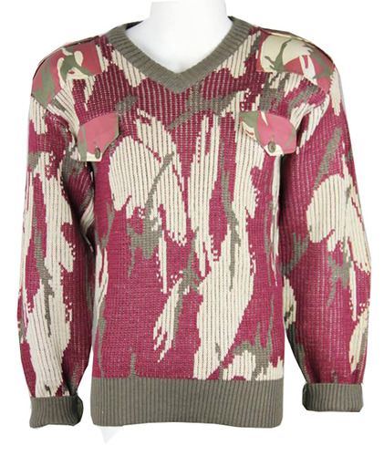 Army Camouflage Wool Pullover