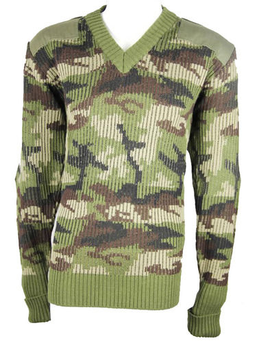 Military Camouflage Wool Jersey