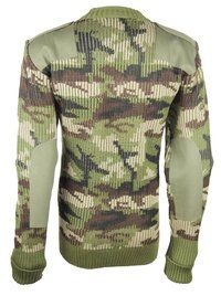 Military Camouflage Wool Jersey