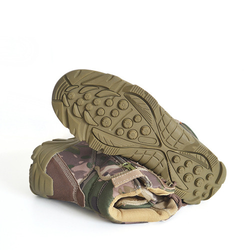 Full Grain Leather Army Camouflage Boot