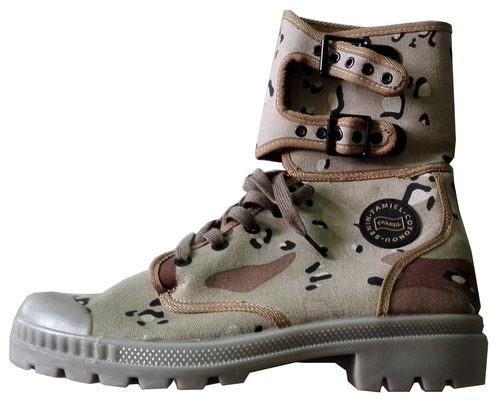 As Per Buyer French Army Style Military Canvas Boot