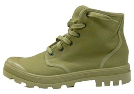 French Army Style Military Canvas Boot