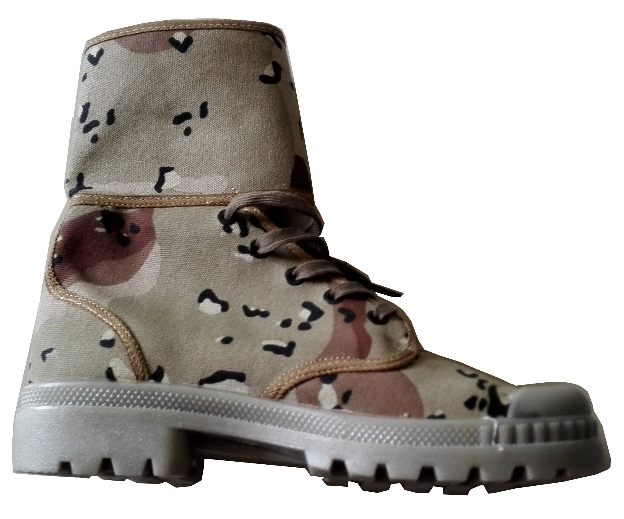 French Army Style Military Canvas Boot