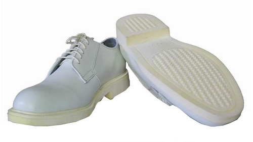 White Army And Police Officer Leather Shoes
