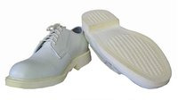 White Army And Police Officer Leather Shoes