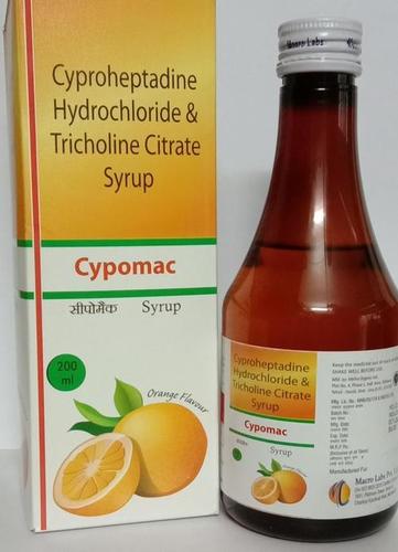 Cyproheptadine 2 Mg+tricholine Citrate 275 Mg