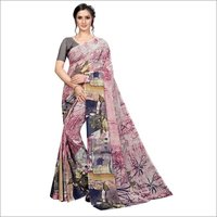 New Stylist Bollywood Printed Georgette Saree - Material: Georgette, Length: 5.5 Mtr, Blouse: 0.8 Mtr | Color: Multi, Pattern: Printed, Suitable For All Seasons