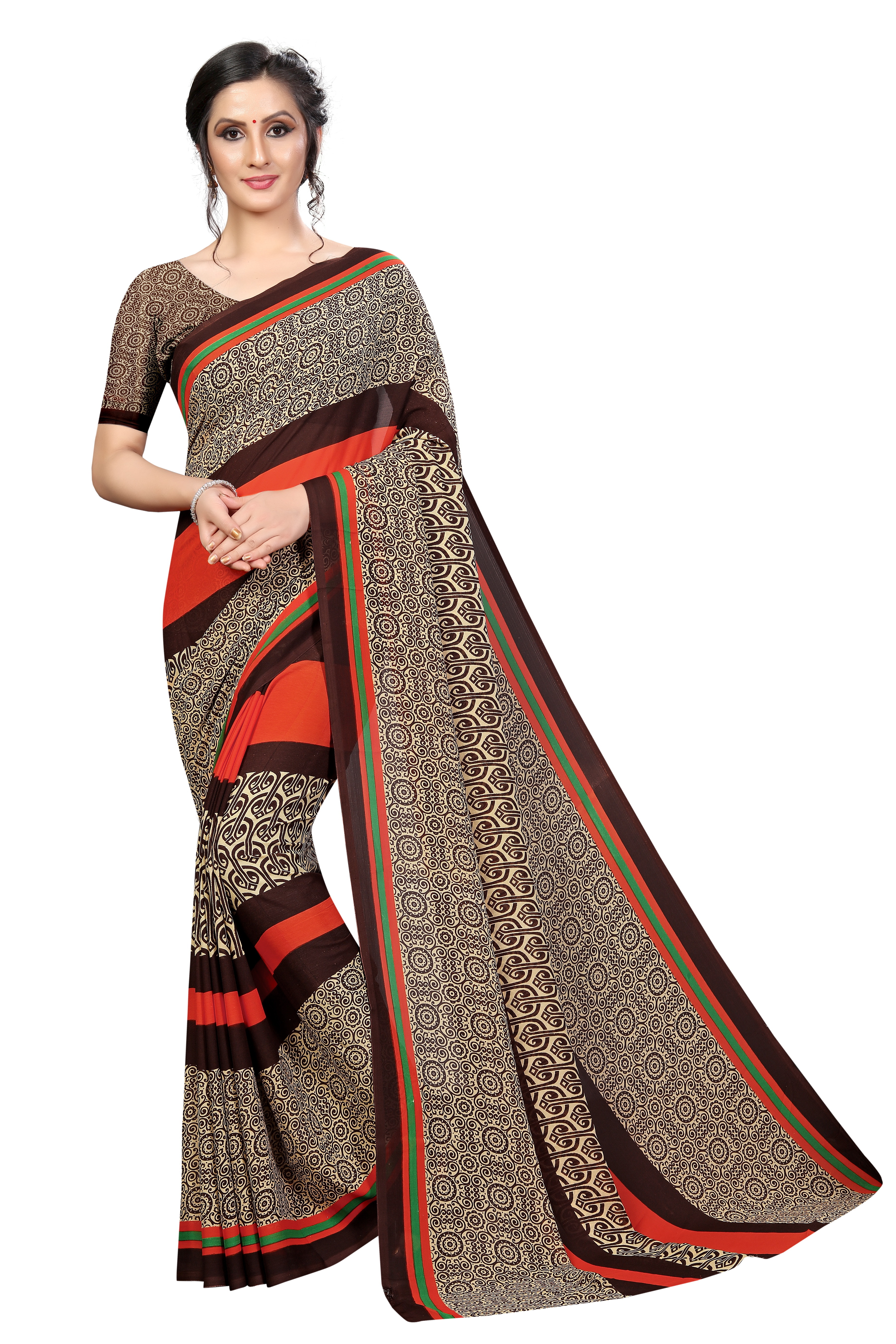 New Stylist Bollywood Printed Georgette Saree