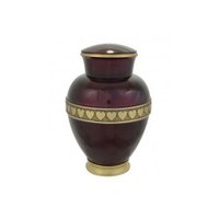 Black Brass Urn Purple Heart