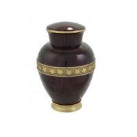 Black Brass Urn Star Purple