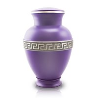 Black Brass Urn Premium Purple