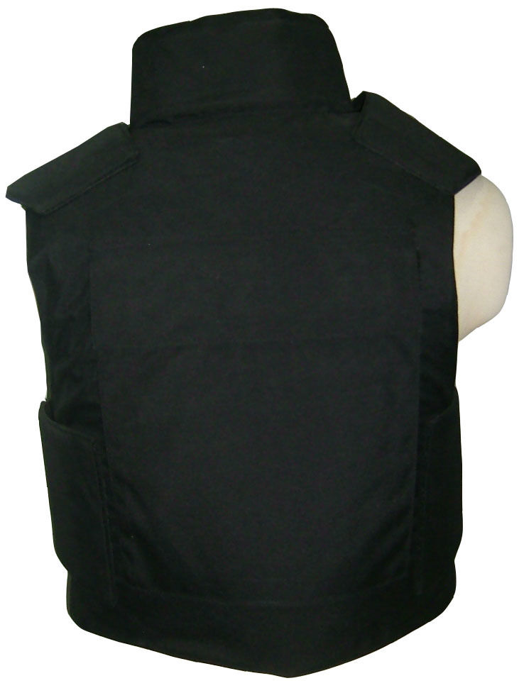 NIJ IIIA Black PE Aramid Bulletproof Vest with Ballistic Helmet Resist 9mm .44MAG 357mag