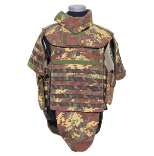 NIJ IIIA Italy Army Camouflage Full Protection Ballistic Jacket