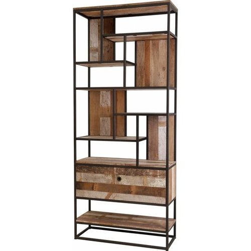 Handmade Art-Zia Rustic,1 Drawers, Open Compartments,