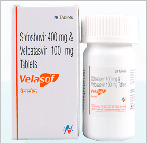 Sofosbuvir 400mg & Velpatasvir 100mg Tablet