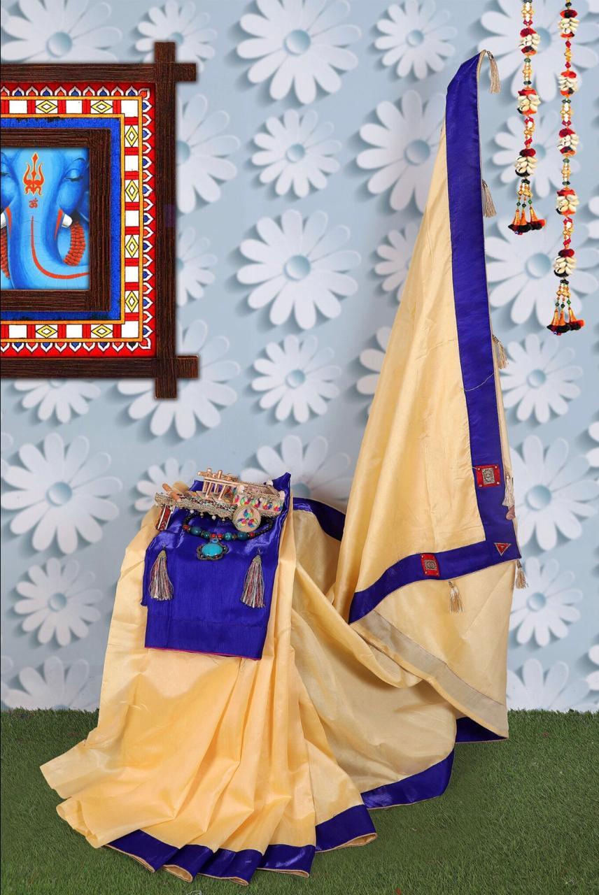 Zoya Silk Saree With Designer Lace