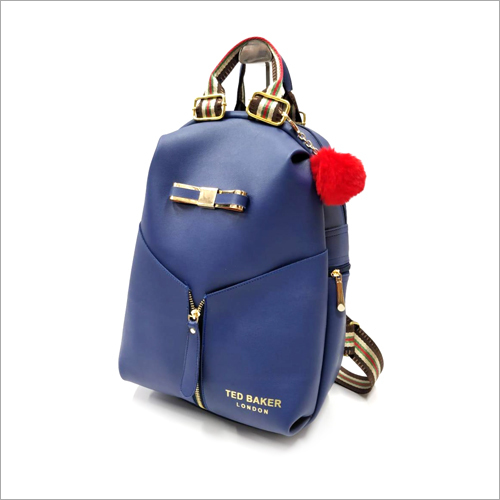 Blue Ladies Backpack Bag