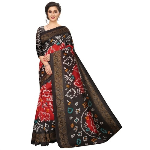 Navratri Special Bandhej Art Silk Saree