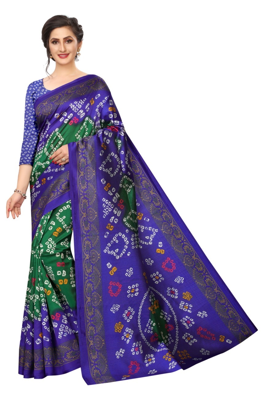 Navratri Special Bandhej Art Silk Saree