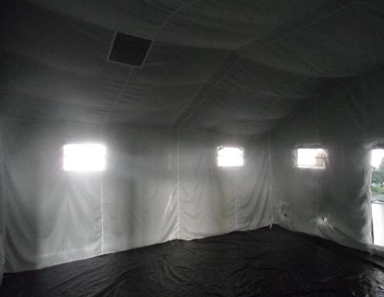 Nepal Army Frame Structure PVC Refugee Tent