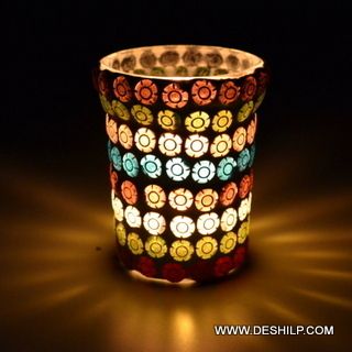 Mosaic Handmade Glass Votive