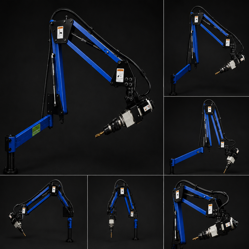 Electric Arm Tapping Machines - Color: Blue