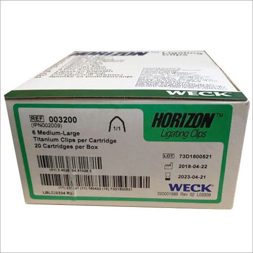 Weck Horizon Ligating Clips Titanium Clips By MERRY INC.