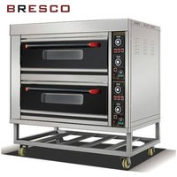 Semi Automatic 2 Deck 4 Tray Electric Baking Oven