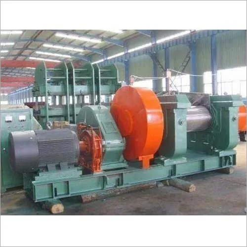 Rubber Cracker Refining Machine - Customizable Size, Green Color | Electric Drive, Frequency Speed Control, Efficient Thermal Refining