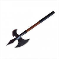 Pole Arms - Steel & Wood, 60-80 Cm Overall Length, 20-30 Cm Blade Length, 5-10 Mm Blade Thickness, 2-3 Kg Weight, Great For Stage Props & Historical Reenactment