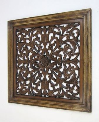 Wooden Panel Wall Hanging Leafs