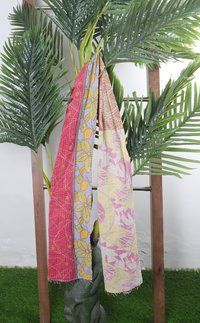 Kantha Cotton  Printed Scarves