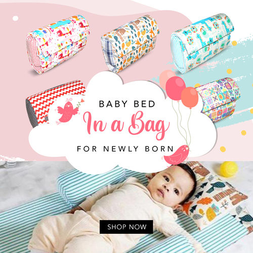 Multicolor Portable Baby Bedding Bag